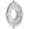 Ekena Millwork Attica PVC Ceiling Medallion (Fits Canopies up to 5"), Bright Coat Gold, 13"OD x 3 1/2"ID x 3/4"P CMP13ATBGL - alternate 5